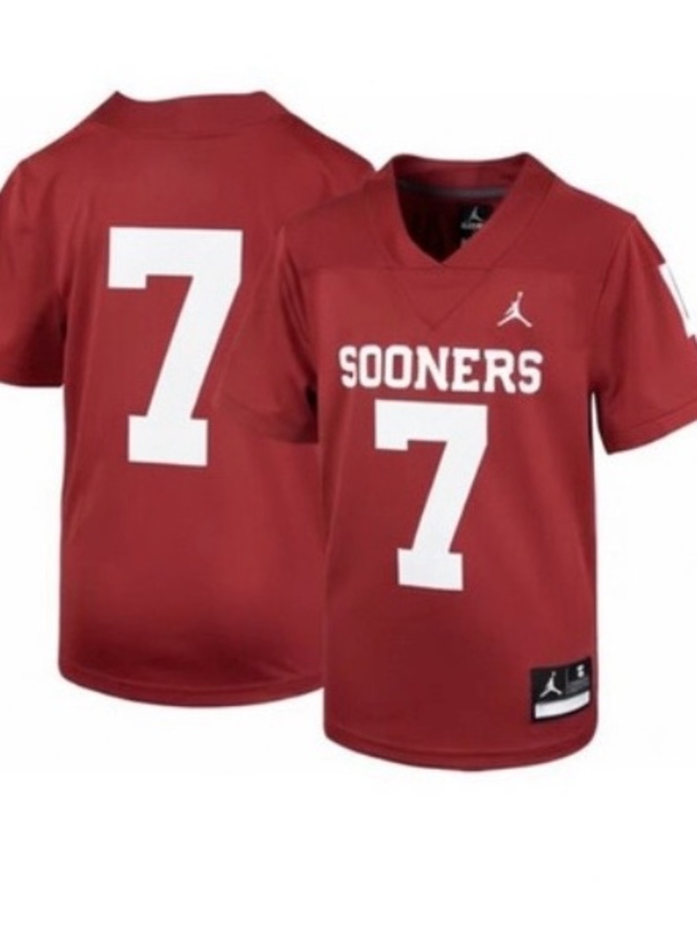 Nike Kids' Oklahoma Sooners #7 Football Jersey - Crimson